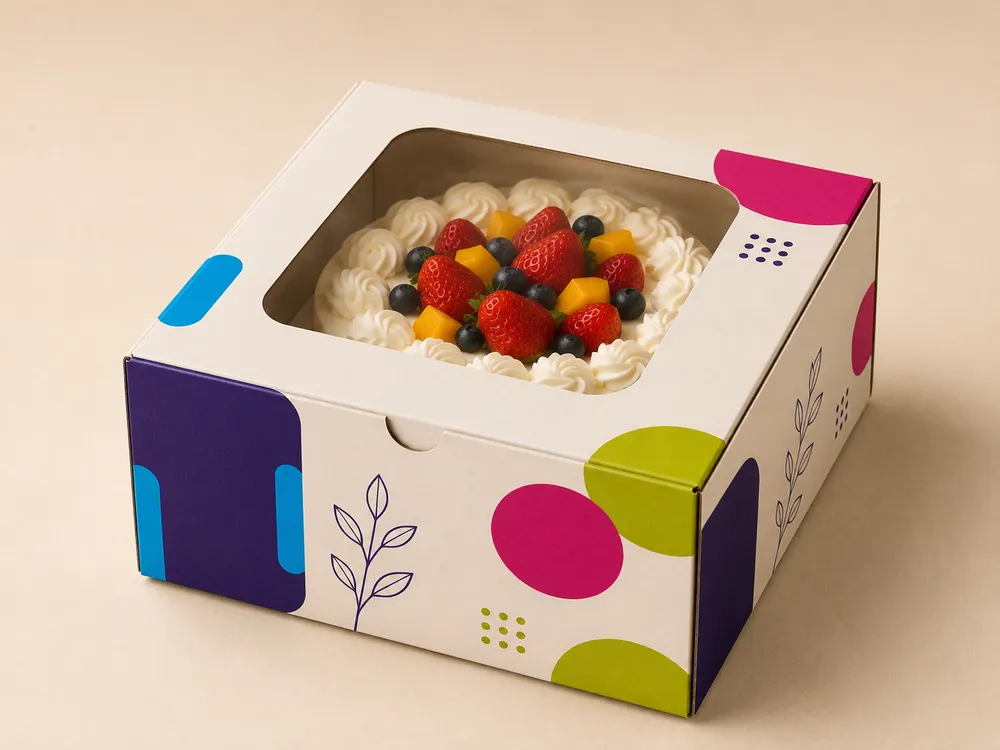 1 lb Cake Box — 8 x 8 x 4 inch