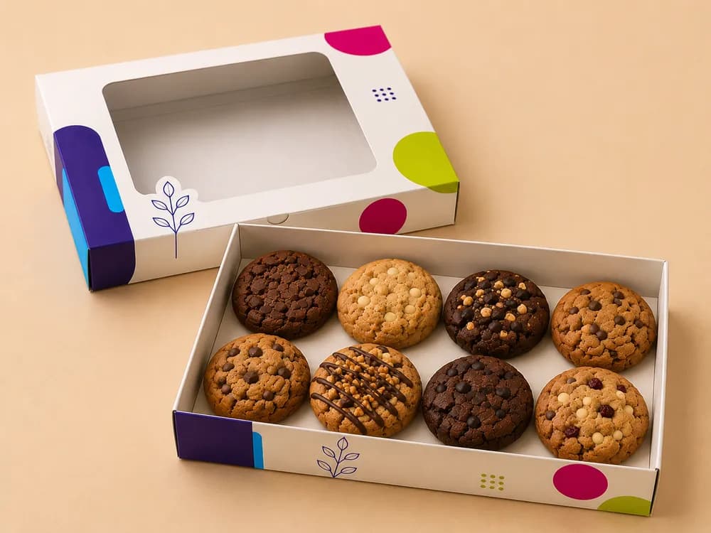 Cookie Box 8x8x1.5 — Custom / multiple sizes inch Confirmed with your quote