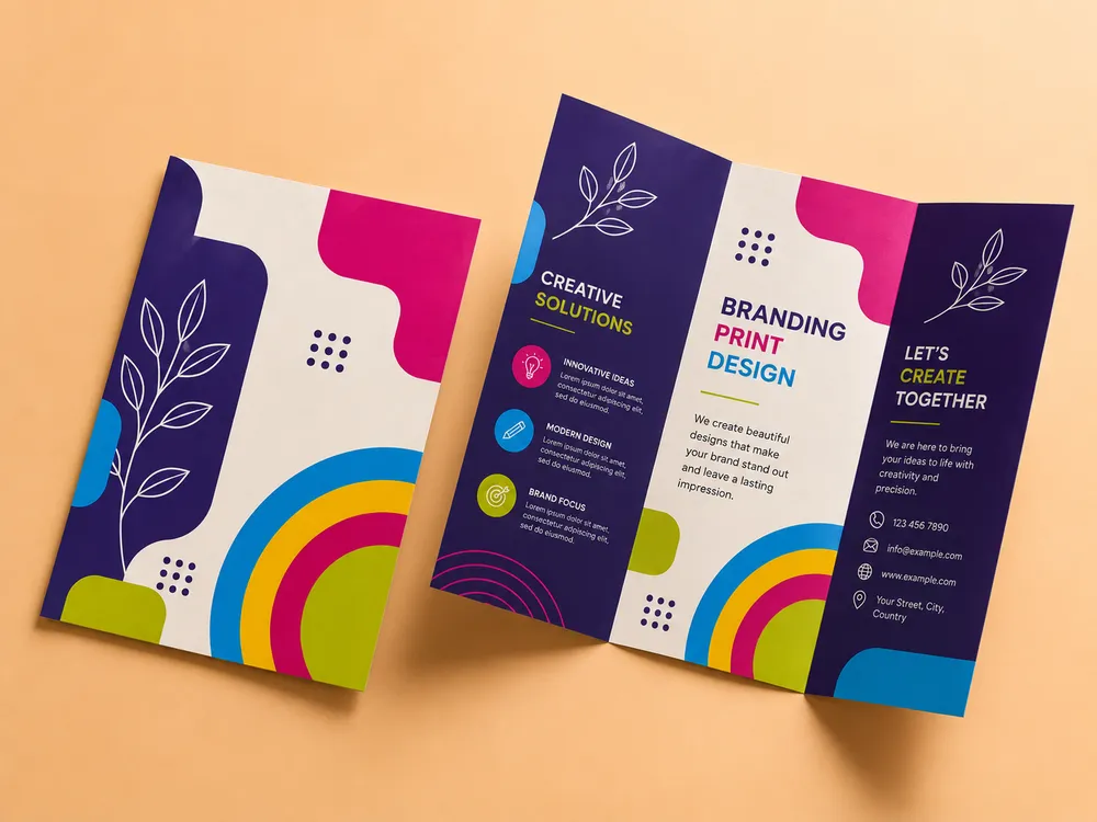 Custom Flyers Brochures — Custom / multiple sizes inch Confirmed with your quote