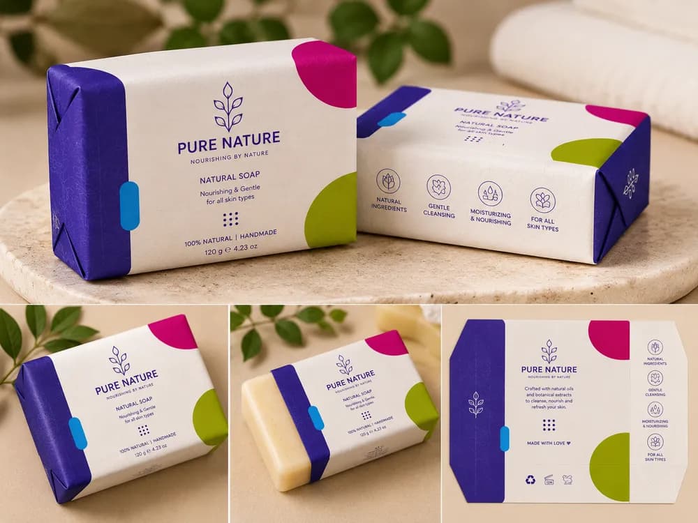 Soap Bar Wrapper — Custom / multiple sizes inch Confirmed with your quote