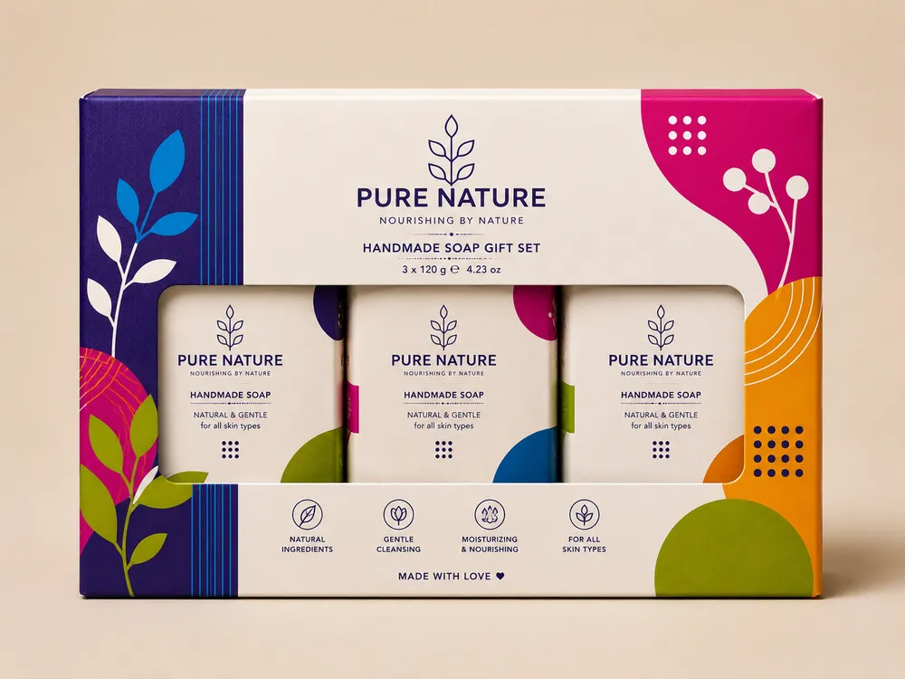 Soap Gift Box 3-Pack — Custom / multiple sizes inch Confirmed with your quote